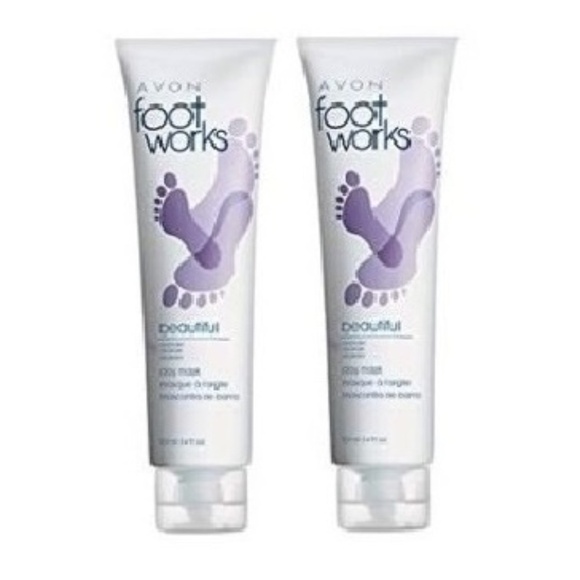 AVON FOOTWORKS 2 PK LAVENDER CLAY MASK (NEW WITH TAGS) - Picture 1 of 1